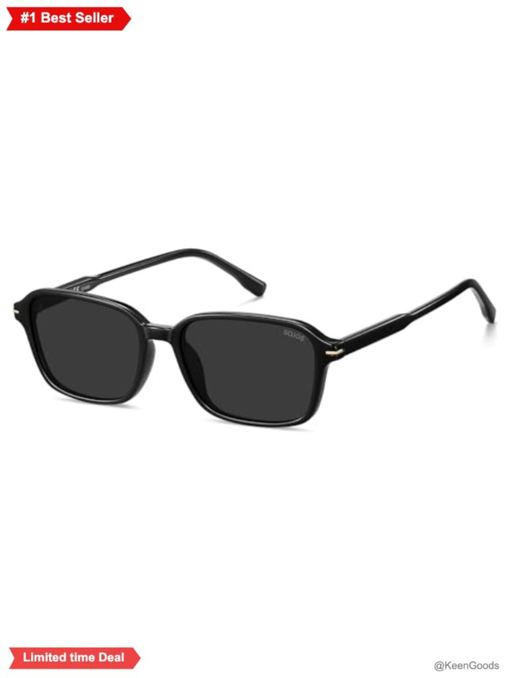 Retro Square Polarized Sunglasses UV400 Lightweight Unisex